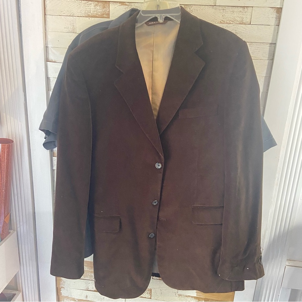Merona men’s velvet sport jacket brown 42 L